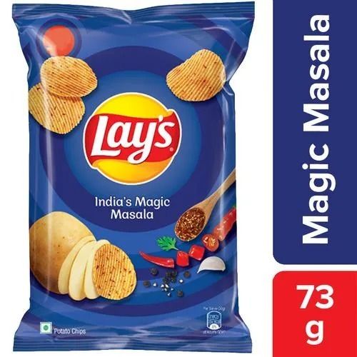 Food Grade Crunchy And Spicy Fried Masala Potato Chips, 73 Grams 