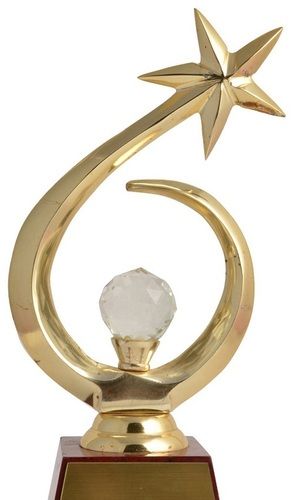 Scratch Resistant Lightweight Glossy Gold Trophy