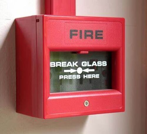 Commercial Mild Steel And Glass Security Semi-Automatic Fire Exit Detection Alarm  Alarm Light Color: Red