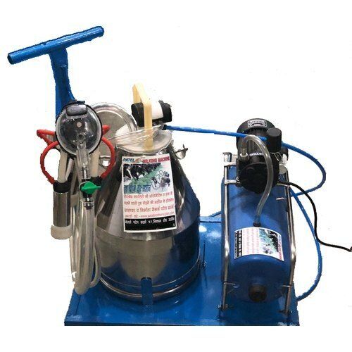 White Single Bucket Pulsetar Type Milking Machine