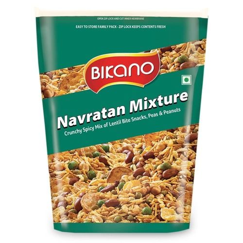 Multicolour Pack Of 1 Kilogram 5.10 Gram Protein Crunchy And Crispy Bikano Navratan Mixture Namkeen 