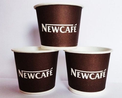 Printed Nescafe 90 Ml Capacity Round Disposable Paper Coffee Cup 