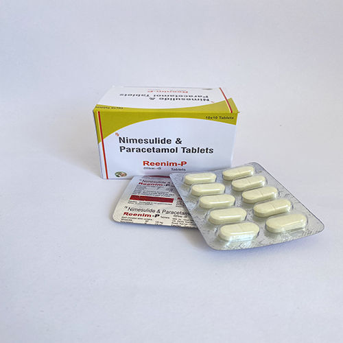 Reenim-P Nimesulide And Paracetamol Painkiller Tablets, 10x10 Blister Pack
