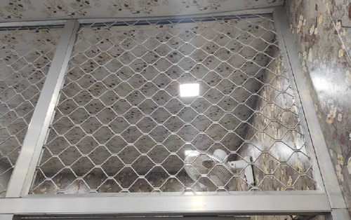 Silver Aluminium Grill - 30 Meter Length 4 Foot Height 300 mm Width | Wrought Iron Bi Parting Style Rust Free Corrosion Resistant Easily Assembled Modern Design