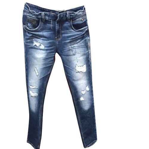 Mens Ripped Jeans Blue