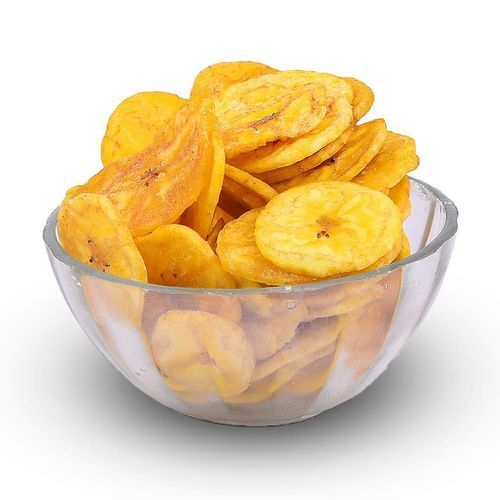 Combination Of Crunchy Texture With Sprinkle Salty Deep Fried Crispy Banana Chips