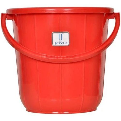 Glossy Finished Lightweight Plastic 14 Liters Round Bucket With Handle