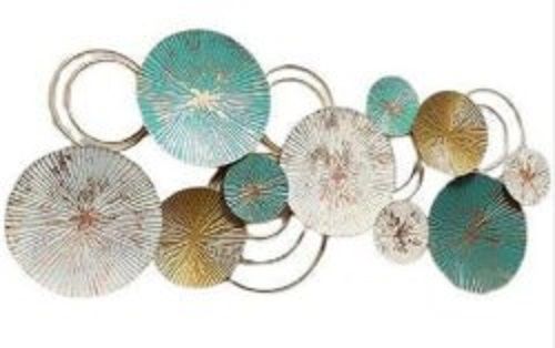 Ractangluar Multicolor 3d Metal Wall Hanging, For Decoration, Size: 48"