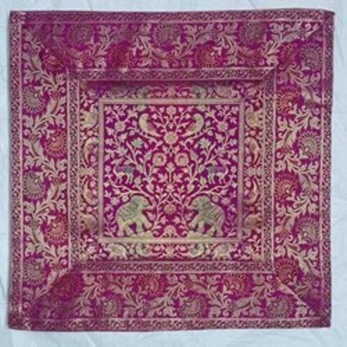 More Color jari Banarasi Brocade Cushion, For House, Size: 16+16