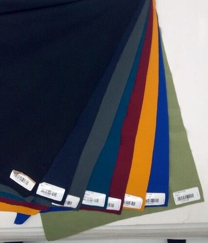 Skin Friendliness Imported Ottoman Plain 94% Polyester 6% Spandex Fabric