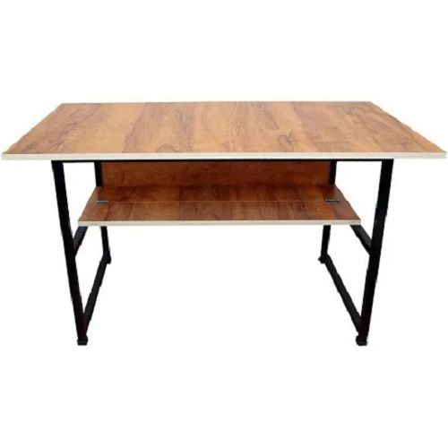 3.5 Feet Size Matt Finish and Brown Color Wooden Computer Desk