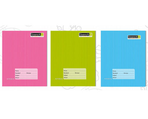 Eco-friendly Lightweight Smooth Paper A4 Size Multicolor Writing Classmate Note Book