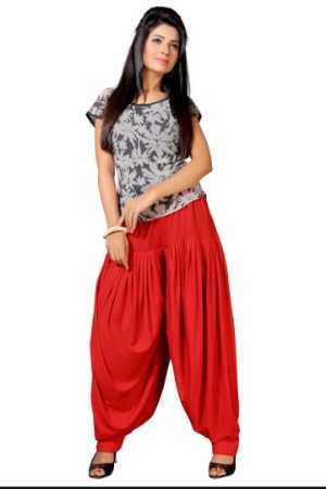 Ladies Comfortable And Relaxed Fit Plain Patiyala Salwar For Casual Wear