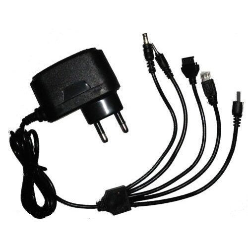 Lightweight Plastic Black Multi Pin Mobile Charger - Plastic Body, Mobile Charging Accessory, Corrosion Resistant, Electric Power Source