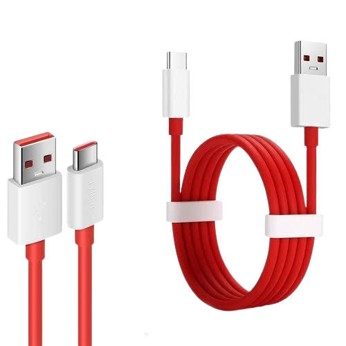 Red Long Lasting Pvc 1 Meter Usb (Type-A) To (Type-C) Charging Usb Cable