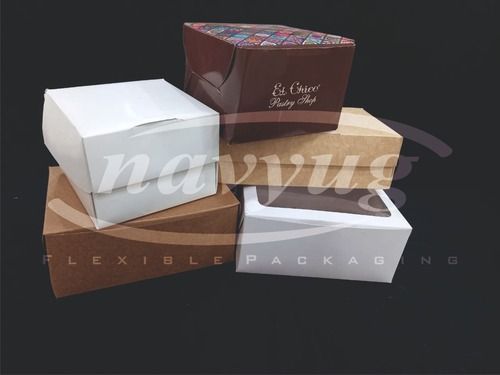 Multi Colored Square Kraft Paper Gift Box