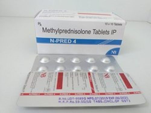 N Pred 4 Methylprednisolone Tablets, 4 Mg General Medicines