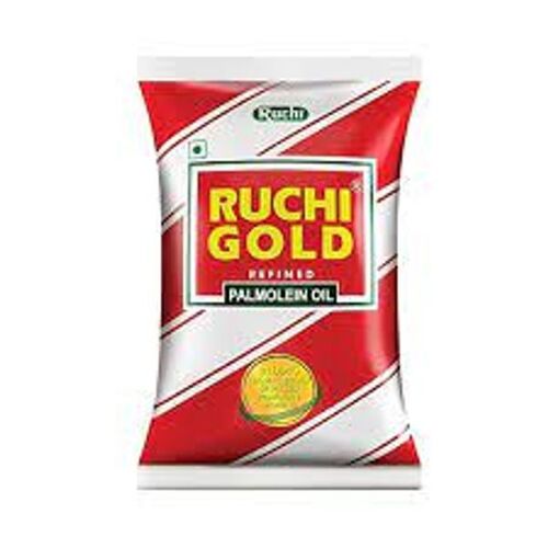 Nutritious And Healthy Natural Ruchi Gold Refined Palmolein Oil, 1 Liter Pouch