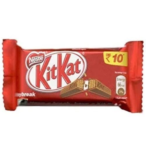 White Pack Size 12.8 Gram Rectangular Shape Fat 28 Gram Brown Nestle Kit Kat Chocolate