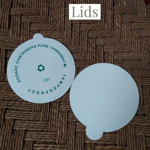 Recycled And Eco Friendly Round Shape Printed Paper Container Lid