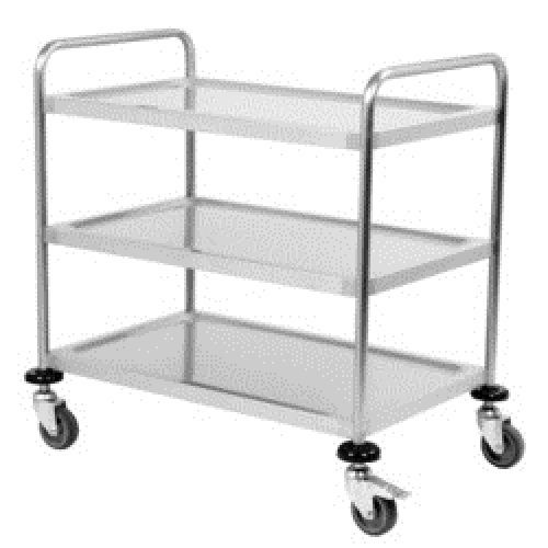 Stainless Steel Instrument Trolley for Hospital, Model Name/Number: DNS-377