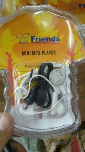 Good Qualities Stylish Excellent Sound Mini Mp3 Player Wired Earphone Body Material: Rubber  And Plastic