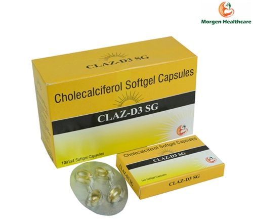 CLAZ-D3 Cholecalciferol Softgel Capsules, 10x1x4 Blister Pack