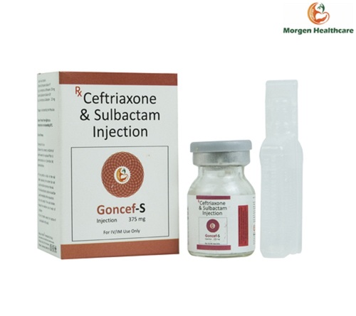 GONCEF-S 375 सेफ्ट्रिएक्सोन और सुल्बैक्टम एंटीबायोटिक इंजेक्शन