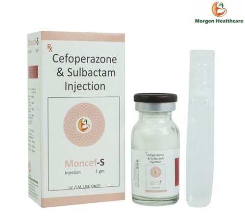 Black Goncef-S Cefoperazone And Sulbactam 1 Gm Antibiotic Injection