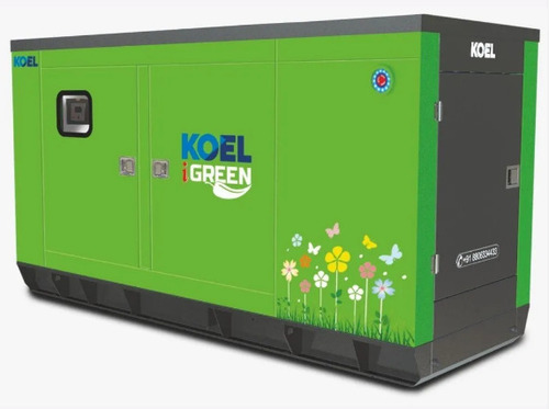 ग्रीन एंड ब्लैक 3 फेज 30 केवीए पावर 7.6 एल/घंटा ईंधन की खपत डीजल जेनरेटर