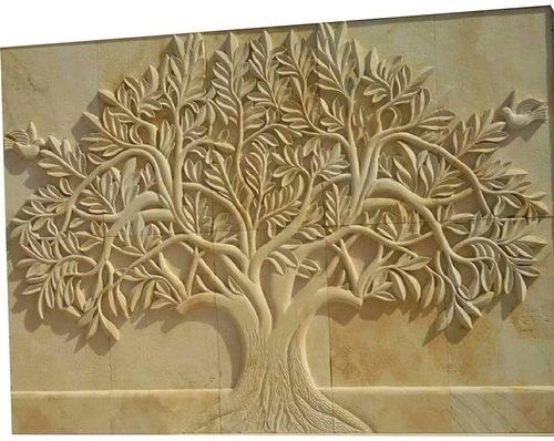 Creamic Handmade Eco Friendly Matt Fibre Home Decor Tree Wall Mural