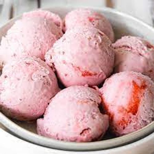 Most Favourable Delicious Tasty Creamy Texture Pink Popular Desert Strawberry Ice Cream