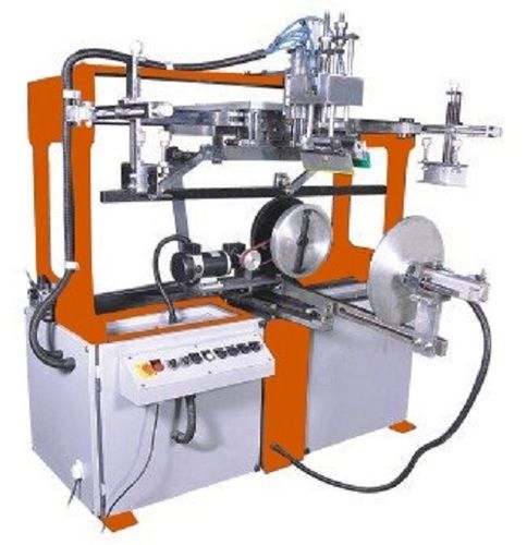 Screen Printing Machine for Round Surfaces, Object to be Printed: Plastic, bucket