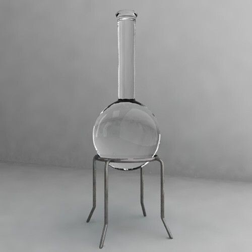 Plastic Transparent Glass Round Bottom Flask For Chemical Laboratory