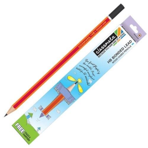 Wood Classmate H B Bonded Pencil (10 Pic Box)