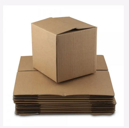 5 Kilogram Capacity Square Brown 3 Ply Corrugated Box For Packaging