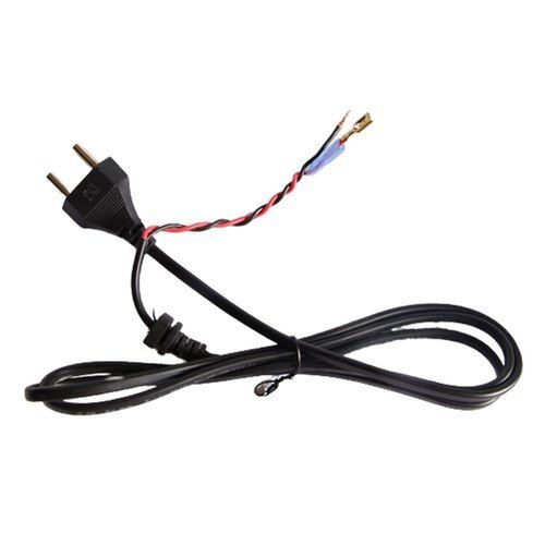 Black Double-Insulated Small Appliances 2 Pin Power Cord, For Electric Appliance