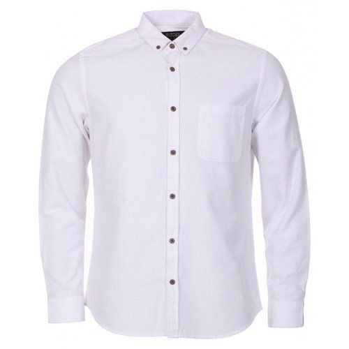 Mens Full Sleeves Button Down Collar Solid Plain Cotton Formal Shirt Age Group: 40