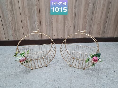 Natural Kauna Grass Hand Made Basket, For Household Application: Chemical