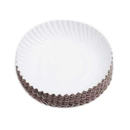 Non-toxic Safe & Hygienic Eco-friendly Disposable White Paper Plate,30 Piece Pack