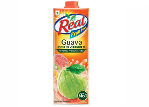Pack Of 200 Ml Size, 0% Alcohol Rich In Vitamin C Real Fruit Power Guava Juice