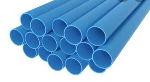 Pvc Pipes In Blue Color And Round Shape, Length Of One Pipe 6 Meter