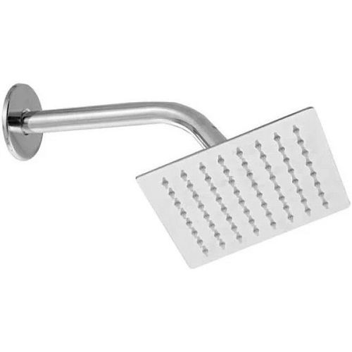 Silver Powder Coated Rust Proof Stainless Steel Wall Mounted Overhead Shower