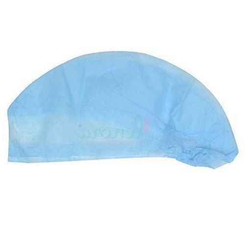 Manual Spun Bond Polymer Non Woven Comfortable Blue Disposable Surgeon Cap 