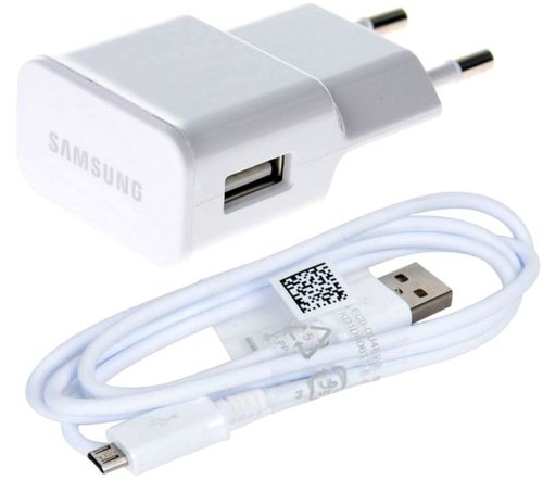 यूएसबी केबल के साथ व्हाइट यूएसबी मोबाइल फोन चार्जर बॉडी मटीरियल: प्लास्टिक