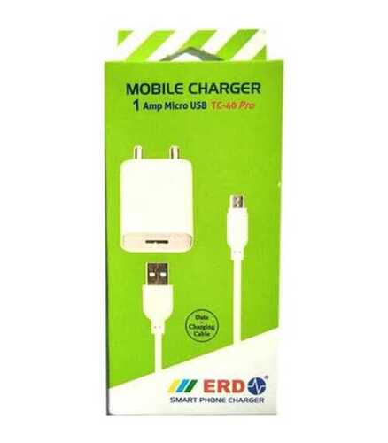 1 Amp Micro Usb Plastic Body Erd Adapater And Data Cable Smart Mobile Charger