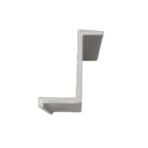 20 Mm Metal Clamp For Solar Panel - 9 Mm Thick, Polished Silver Finish , L Shape Design with Reliable Standard Compliance
