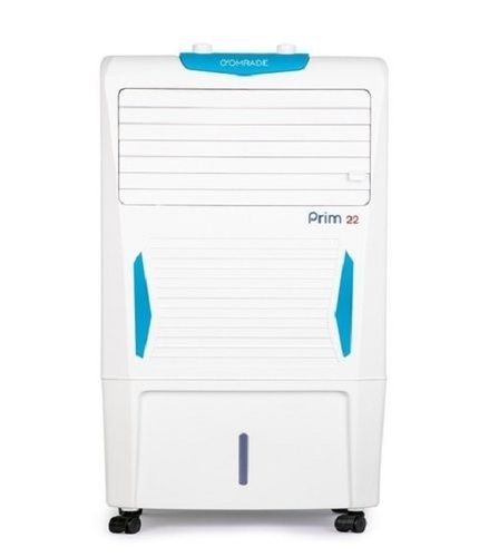 White And Blue 22 Liters 13.5 Kilograms 50 Hertz Floor Mounted Electric Plastic Air Cooler 