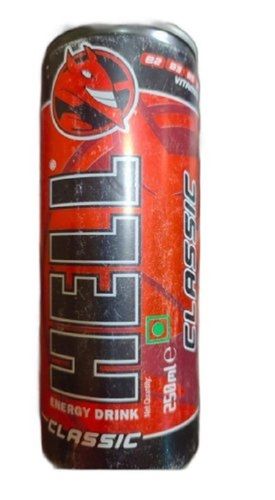 Beverage 250 Ml Tin Can 0% Alcohol Sweet Taste Orange Hell Classic Energy Drink