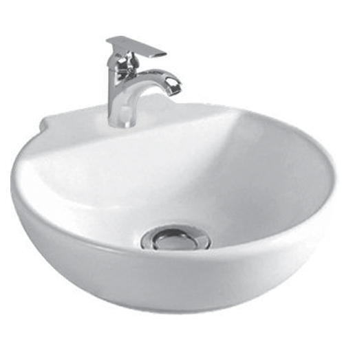 White Attractive Eye-Catching Design Cera Chason 1083 Table Top Wash Basin (300 X 310 Mm, White)